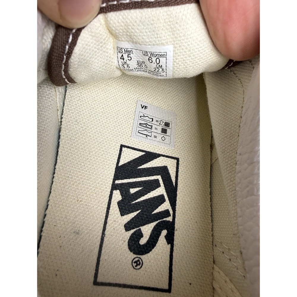 VANS Old Skool Suede Skate Shoes Brown Rain Drum White Size Boys/Men 4.5 Women 6 - Picture 6 of 6